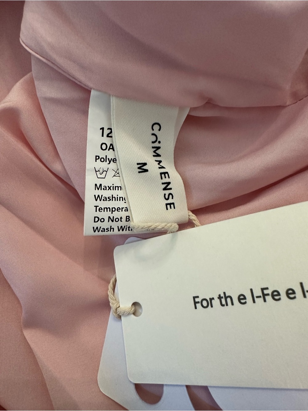 COMMENSE Pink Black Kaftan Slip Dress NWT - Picture 7 of 9